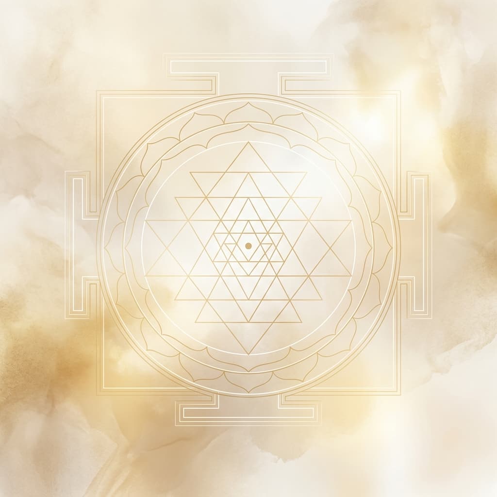 Soft Sri Yantra background